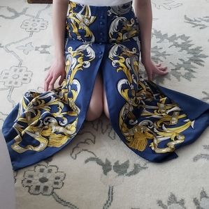 Hermes silk skirt